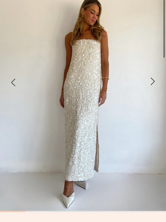 Coco & Lola Dresses & Skirts - Ivory Sequin Maxi or Midi Dress (perfect for a bride!) never worn